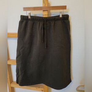 Fear Of God Essentials Charcoal Midi Sweatshirt Skirt XL
